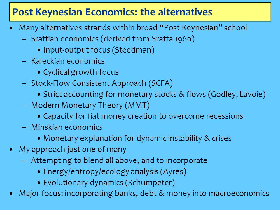 An analysis of the paper what is post keynesian economics
